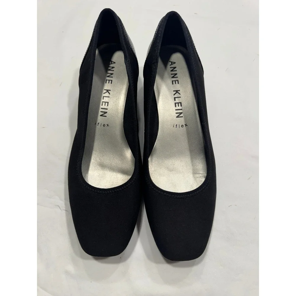 Anne Klein Black Wedge Pumps